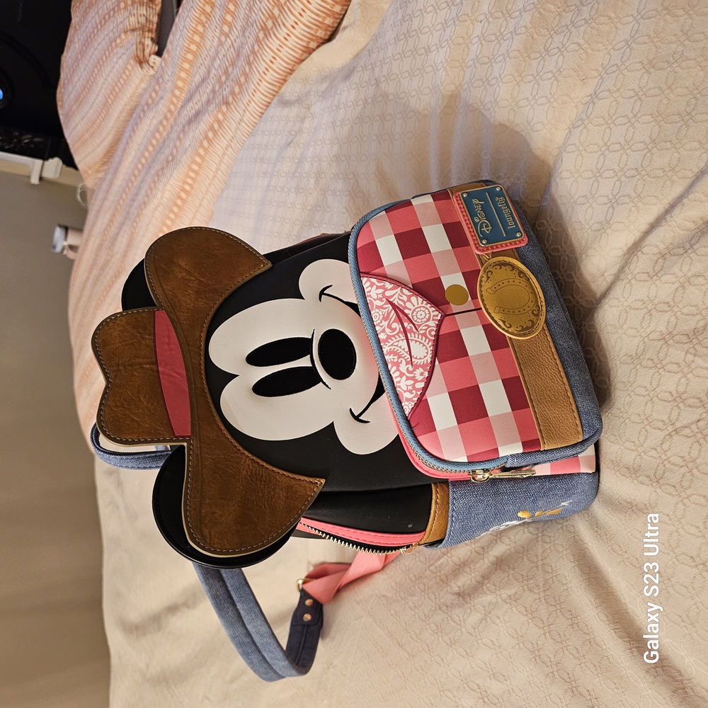 Disney Minnie Mouse Kids Backpack - Black, White, Pink, Brown, Blue